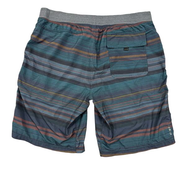 Prana Shorts Men’s Extra Large Hybrid Striped Super Mojo II Swim Trunks Hiking - Picture 6 of 6